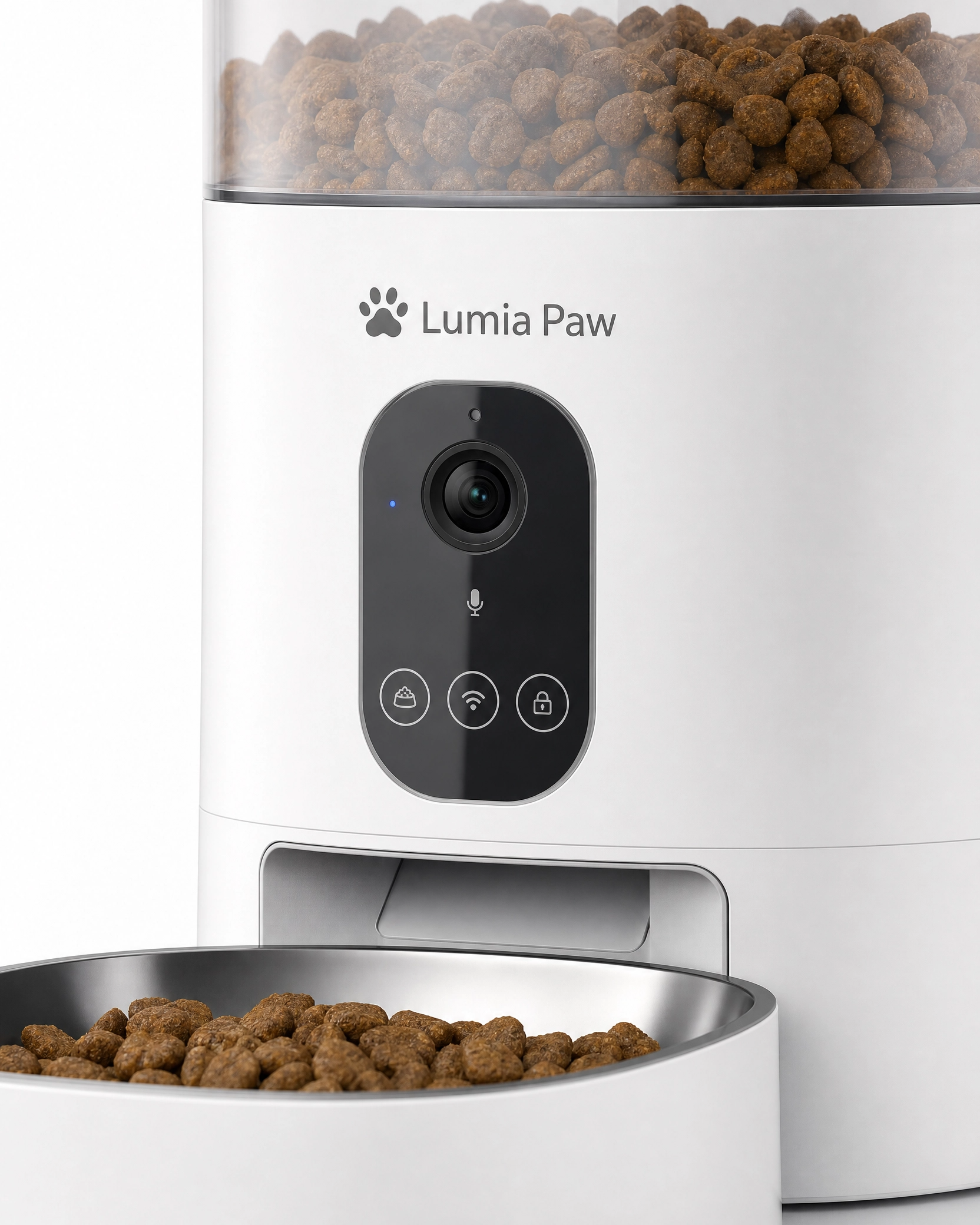 Smart Automatic Pet Feeder with Camera — WiFi App Control, USB & Plug Versions