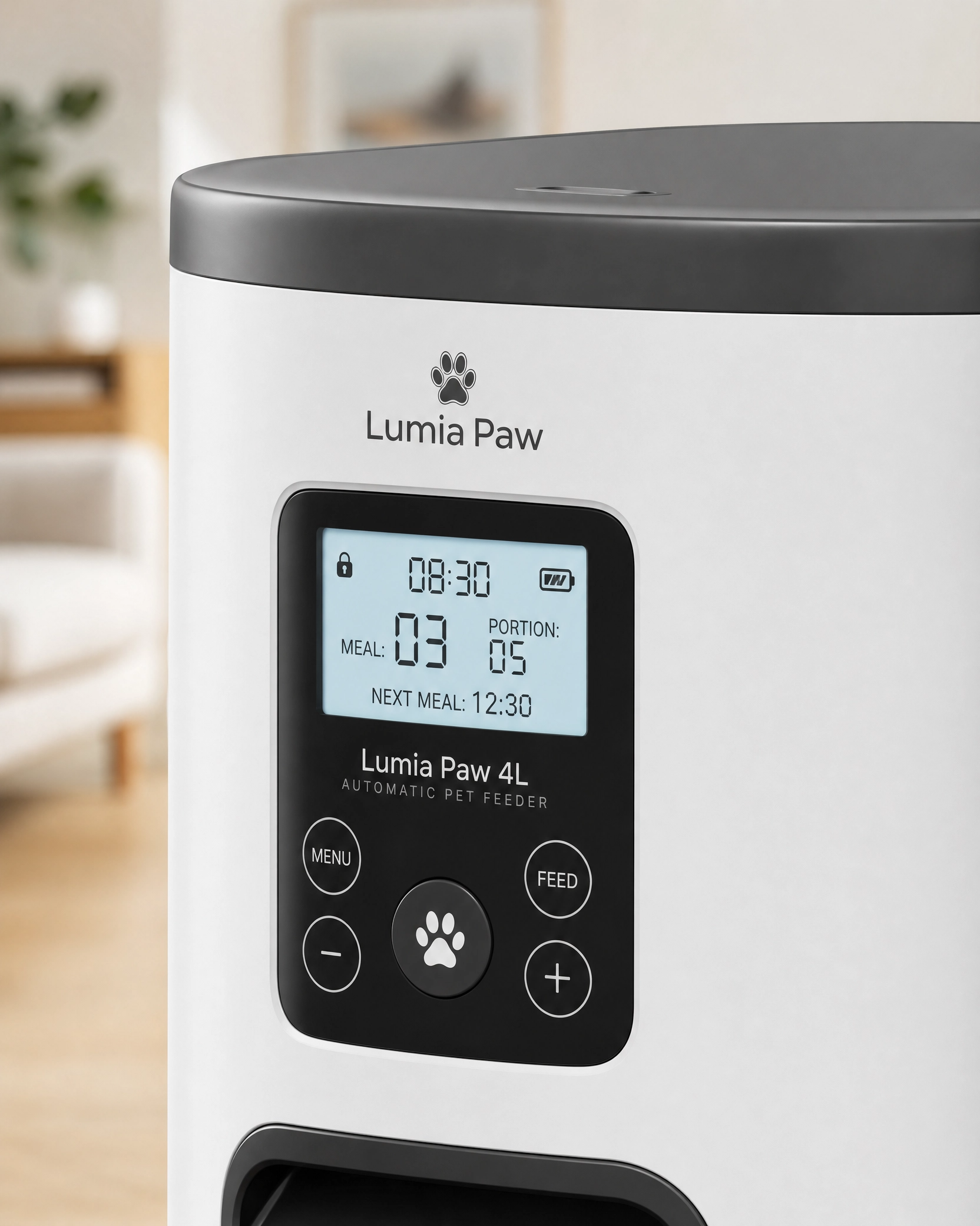 Automatic Pet Feeder — 4L App Control 2.4G WiFi, Button & Smart Versions