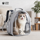 Transparent Pet Backpack Carrier — Capsule Window, Cats & Small Dogs, 3 Colours view 1