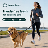 Hands-Free Dog & Cat Leash — Adjustable Waist Belt, 3 Colours view 1